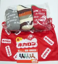 ホカロン　ソックス　6足セット　21～23cm　収納袋付き　A