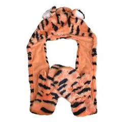 【美品】ディズニー ティガー ファンキャップ マフラー 手袋付き 被り物 虎