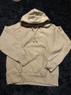 Champion Reverse Weave パーカー M ベージュ