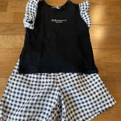 BeBe pettis pois vest セットアップ 130サイズ