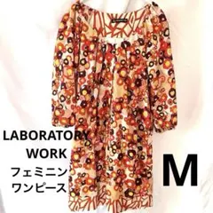 LABORATORY WORK ラボラトリーワーク 花柄 ミニワンピースのサムネイル