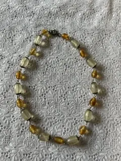 ネックレス　ヴィンテージ　アンティーク　ガラスビーズ