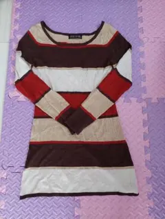 CECI McBEE ストライプ 長袖ニット Mサイズ