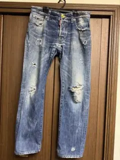 DSQUARED2 ディースクエアード　ダメージ　デニム　ジーンズ　サイズ48