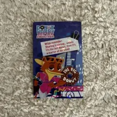 【香港ディズニーランド限定☆非売品】ズートピア2 ドーナツ カード ニック