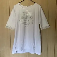 INGEBORG 袖レース　トップス　Tシャツ