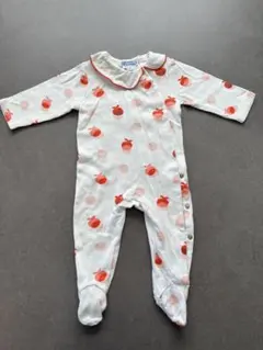 jacadi リンゴプリント ロンパース 6m
