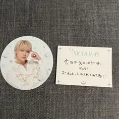 &TEAM CAFE NICHOLAS メッセージカード コースター ニコラス