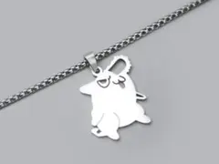 【新品】大人気✨チェンソーマン✨ポチタ✨シルバーステンレス素材　ネックレス