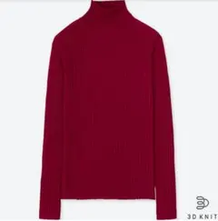 UNIQLO 3Dエクストラファインメリノリブモックネックセーター S