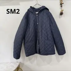サマンサモスモス　ジャケット　キルティングジャケット フード付き ネイビー M