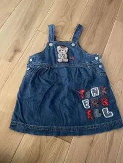 TINKERBELL デニムワンピース ジャンパースカート　80