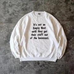 90s USA製 ONIETA メッセージプリント スウェット XL
