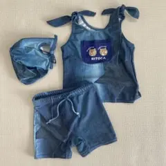 RITOCA 水着セット（タンクトップ・ショートパンツ・帽子）