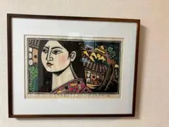 滝平二郎 きりえ 牡丹雪 木版画 直筆サイン入り - メルカリ