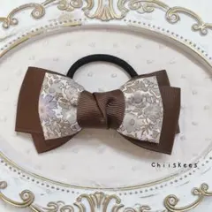 No.16 ハンドメイド リバティ リボンヘアゴム
