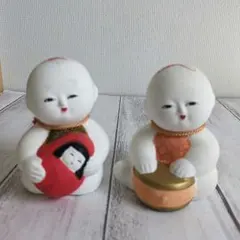 【まとめ売り】御所人形　伝統工芸　ヴィンテージ　2個セット