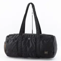 A197【ポーター／タンカー】ミニボストンバッグ　ダッフル　ナイロン　ブラック