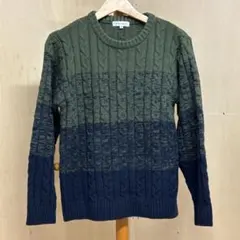 [THE SHOP TK] ケーブル編み長袖セーター　トップス　メンズ