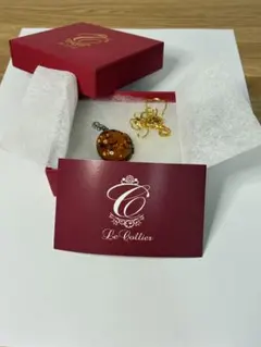 天然琥珀（アンバー） ネックレス 保証書・ケース付き シルバー925チェーン