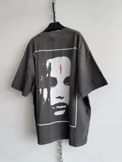 正規店購入 Hell System グレー オーバーサイズ Tシャツ 顔プリント