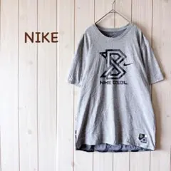 ＊NIKE ナイキ＊ DRI-FIT 半袖ロゴTシャツ 綿 カモフラ M グレー