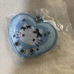 ガチャガチャ ハローキティ 刺繍カスタムキーホルダー デザインD 水色
