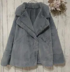 ヤマダヤ ample アンプル エコファー フェイクムートンコート ジャケット