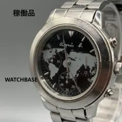 agnes b アニエスベー V654-6100 腕時計　ワールドマップ　メンズのサムネイル
