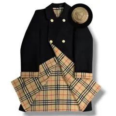 美品 バーバリー カシミヤ ノバチェック ウール コート Vintage 38 美品 バーバリー カシミヤ ノバチェック ウール コート Vintage 38