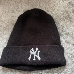 New Era NYロゴ 黒ニット帽