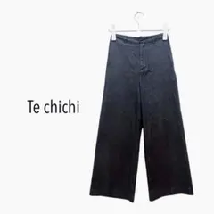 テチチ コットン・リネン デニムワイドパンツ キレイめカジュアル 春夏秋