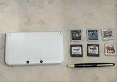 ニンテンドー3DS LL ホワイト + ゲームソフト6本