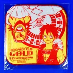 ワンピース★ONE PIECE FILM GOLD公開記念★ルフィ★ハンカチ