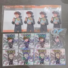 忍たま乱太郎マンチョコ 土井半助 山田伝蔵 シール カード アクリルマーカー