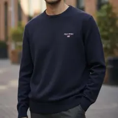 Polo Ralph Lauren 星条旗　ネービーニット　M