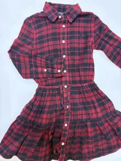 Polo Ralph Lauren 赤黒チェック ワンピース 100cm