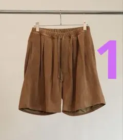 ANCELLM SUEDE TUCK WIDE SHORTS 2 - メルカリ