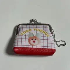 mojojojo PVCがま口ポーチ　RED