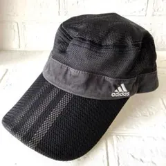 【adidas】アディダス　メッシュキャップ　ブラック　ランニングキャップ