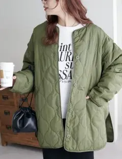 DISCOAT 袖取り外し2WAY キルトジャケット