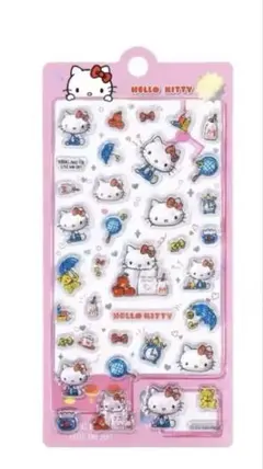 サンリオ　キティ　ボンボンドロップ　シール　　海外製　赤