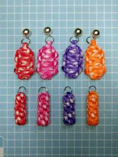 【８個セット】パラコード＊キーホルダー＊ハンドメイド