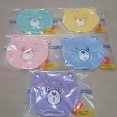 未使用　ケアベア　ふわふわ！パステルフェイスポーチ　5種コンプセット