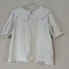 ZARA ザラキッズ　ホワイト レース襟ブラウス