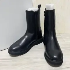 新品未使用　アーバンリサーチ　24.5cm 軽量　サイドゴアブーツ 黒　ショート