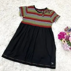 SONIA RYKIEL ソニアリキエル　半袖ボーダーワンピース　100 リボンのサムネイル