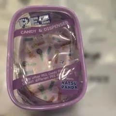 PEZ 夏パンダ　推し活クリアポーチ　パープル　イオン