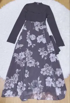 MERCURYDUO フラワードッキングコルセットワンピース　S