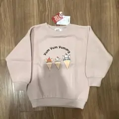 PAIR MANON ピンク Tom &Jerry裏起毛トレーナー 110